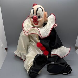 Classic Clown Mixed Media Art Piece